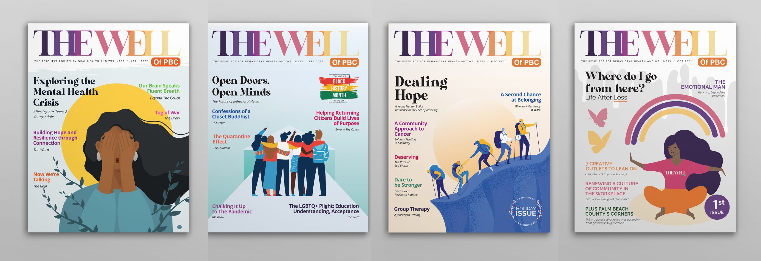 sample well magaine covers